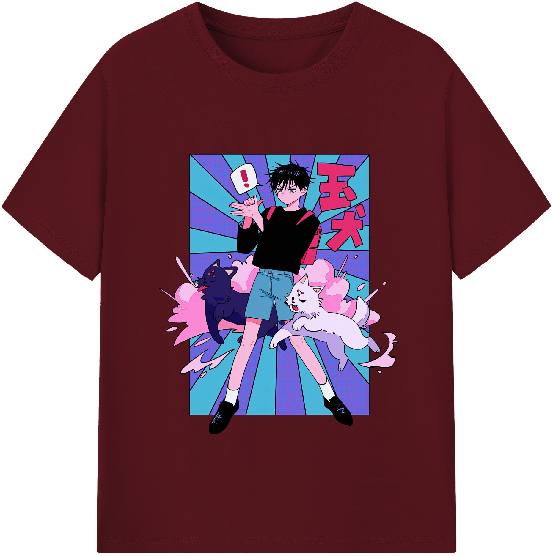 （画像用） 呪術廻戦 Jujutsu Kaisen 綿100％半袖Tシャツ（フロントプリント）